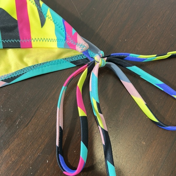 RELLECIGA Women's Cheeky Bikini Bottom Push up Triangle Bikini Swimsuit Neon - Picture 4 of 15